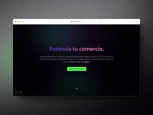 Captura de pantalla del proyecto Punto Bazar