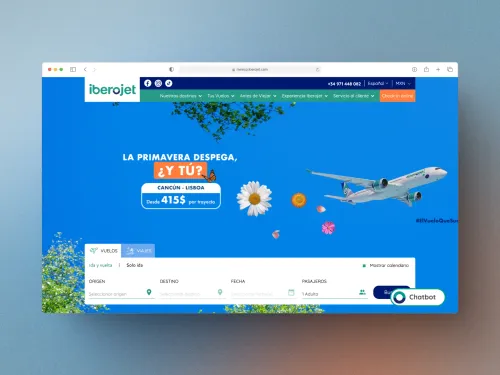 Captura de pantalla del proyecto Iberojet